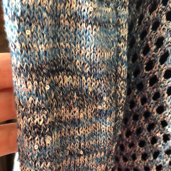 Pretty Blue Sequin Women’s Cover-Up/Jacket - Picture 5 of 11